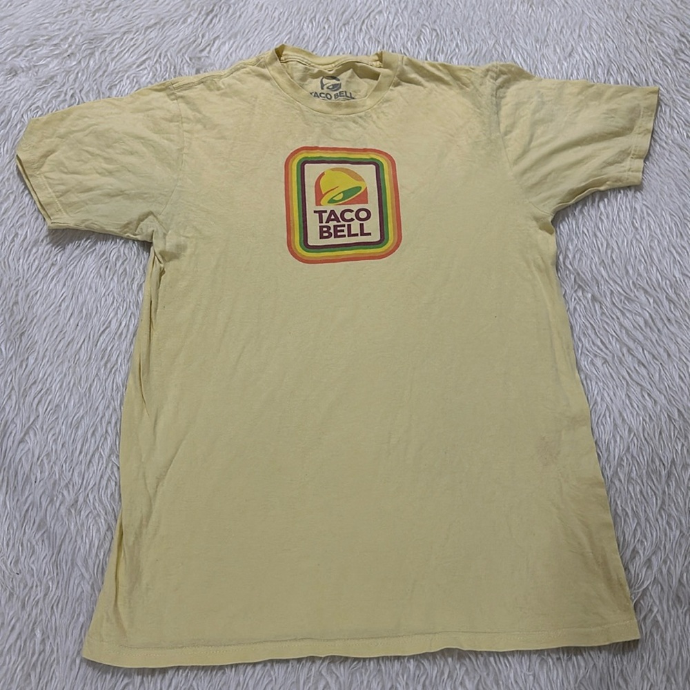 Taco Bell retro vintage yellow t shirt size large
